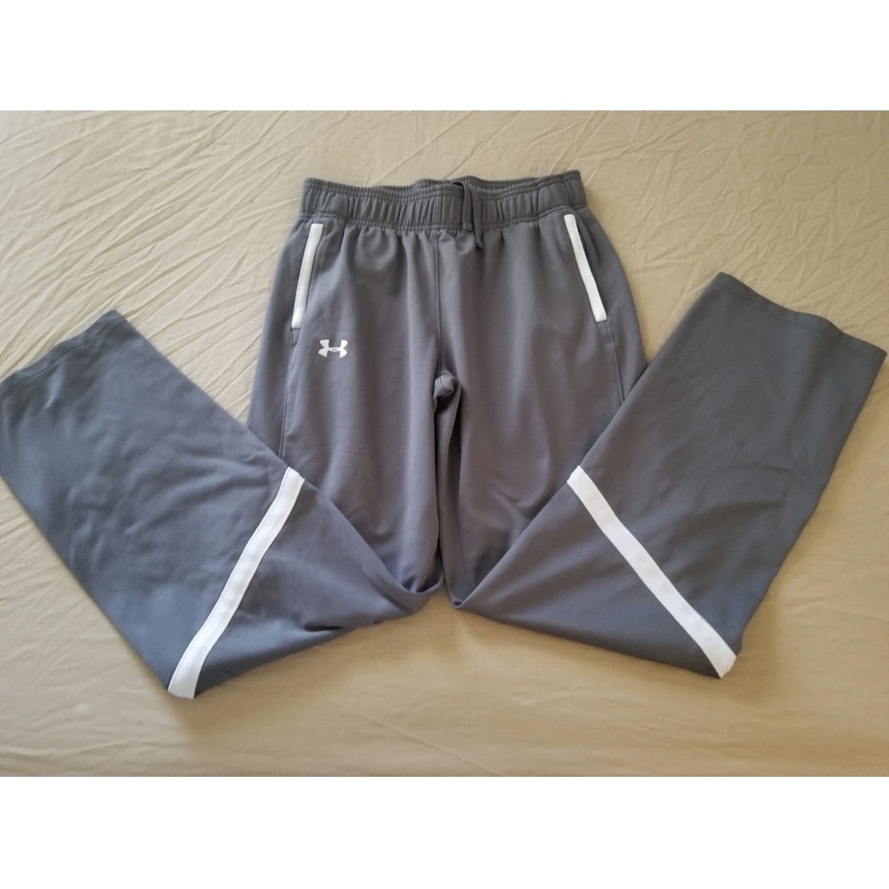 Under Armour Kids‎ Gray Joggers with White Accents